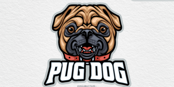 Banner image of Premium Pug Dog Logo  Free Download