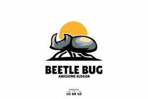 Banner image of Premium Beetle Illustration Logo  Free Download