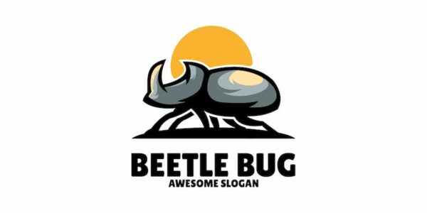Banner image of Premium Beetle Illustration Logo  Free Download