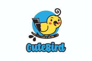 Banner image of Premium Cute Bird Cartoon Logo Mascot  Free Download