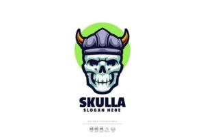 Banner image of Premium Skull Viking Logo  Free Download