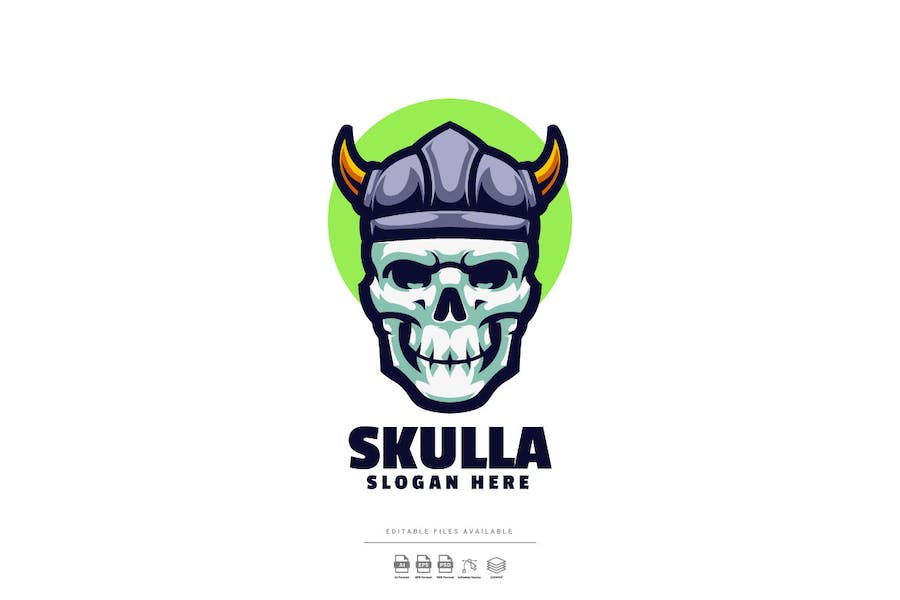 Banner image of Premium Skull Viking Logo  Free Download