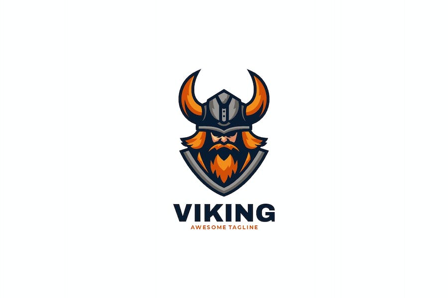 Banner image of Premium Viking Simple Mascot Logo  Free Download