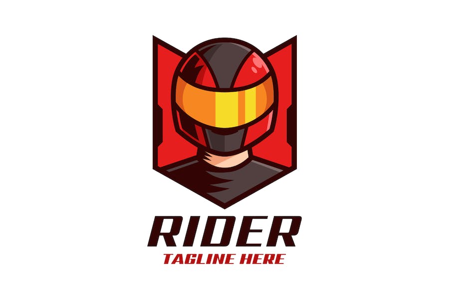 Banner image of Premium Helmet Rider Sport Logo Design  Free Download