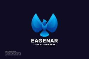 Banner image of Premium Eagle Gradient Logo  Free Download