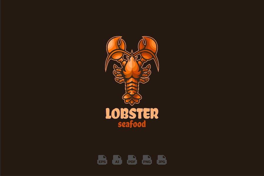 Banner image of Premium Lobster Mascot Logo  Free Download