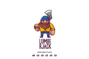 Banner image of Premium Lumberjack Logo  Free Download