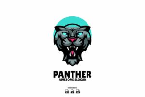 Banner image of Premium Panther Head Illustration Logo Design  Free Download