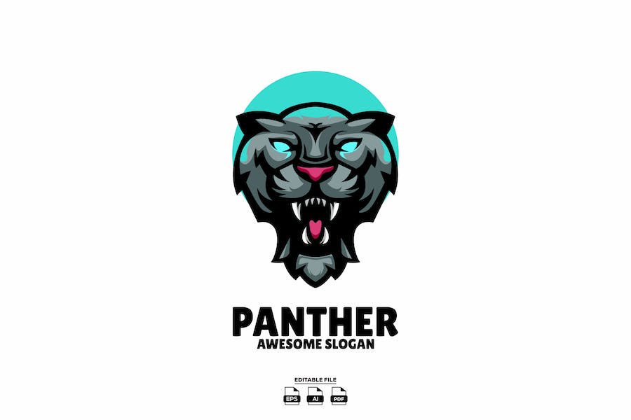 Banner image of Premium Panther Head Illustration Logo Design  Free Download