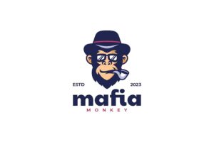 Banner image of Premium Mafia Simple Mascot Logo  Free Download