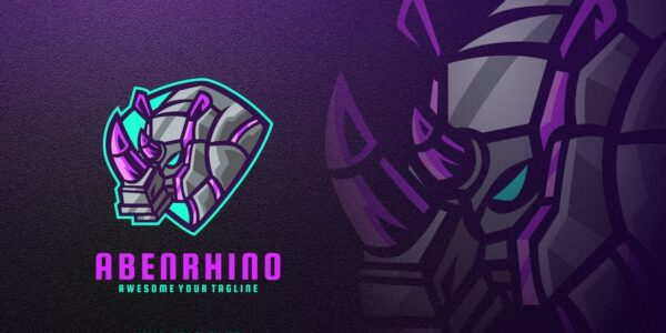 Banner image of Premium Rhino Logo  Free Download