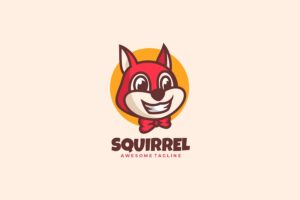 Banner image of Premium Squirrel Mascot Carton Logo  Free Download