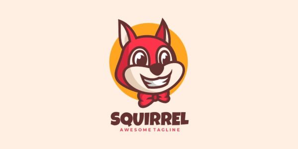Banner image of Premium Squirrel Mascot Carton Logo  Free Download