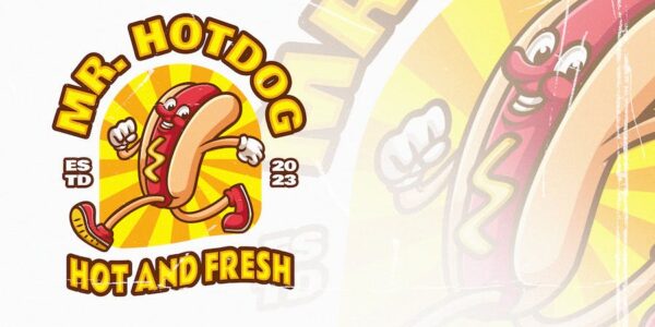 Banner image of Premium Hotdog Retro Vintage Mascot Logo  Free Download