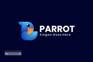 Banner image of Premium Parrot Gradient Colorful Logo  Free Download