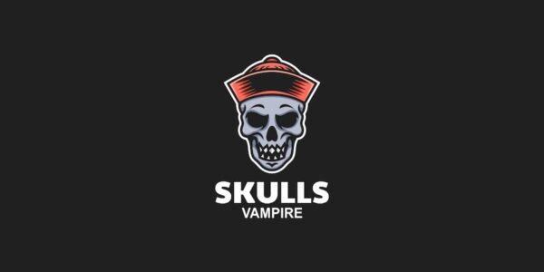 Banner image of Premium Skulls Simple Mascot Logo  Free Download