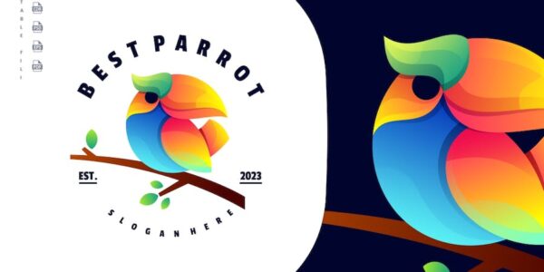 Banner image of Premium Parrot Vintage Logo  Free Download