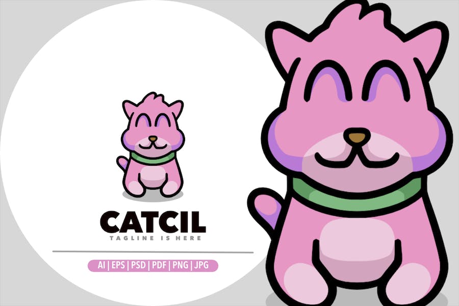 Banner image of Premium Cat Logo  Free Download