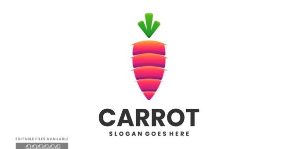 Banner image of Premium Carrot Gradient Colorful Logo  Free Download