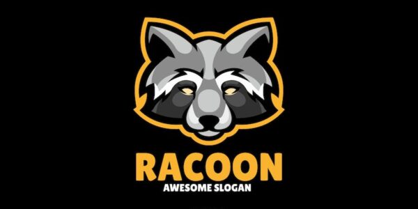 Banner image of Premium Racoon Head Mascot Logo  Free Download
