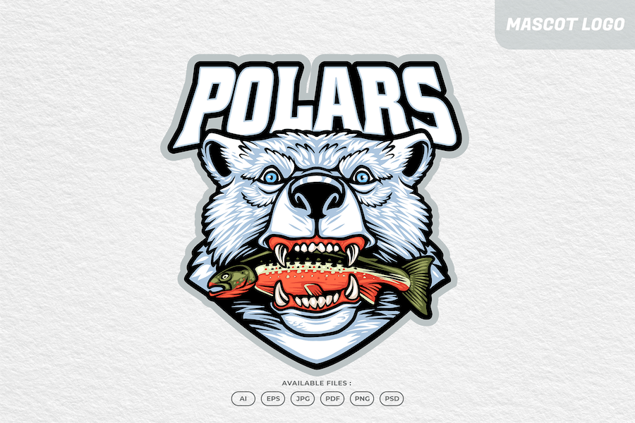 Banner image of Premium Polar Bear Logo  Free Download