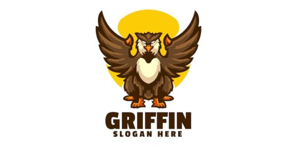 Banner image of Premium Griffin Mascot Logo  Free Download