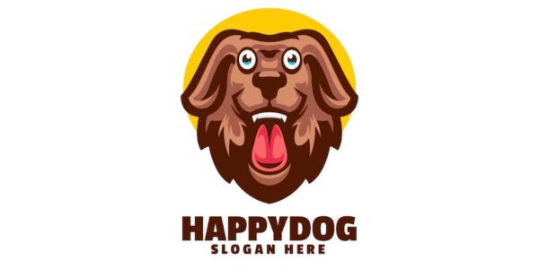 Banner image of Premium Happy Dog Mascot Logo  Free Download
