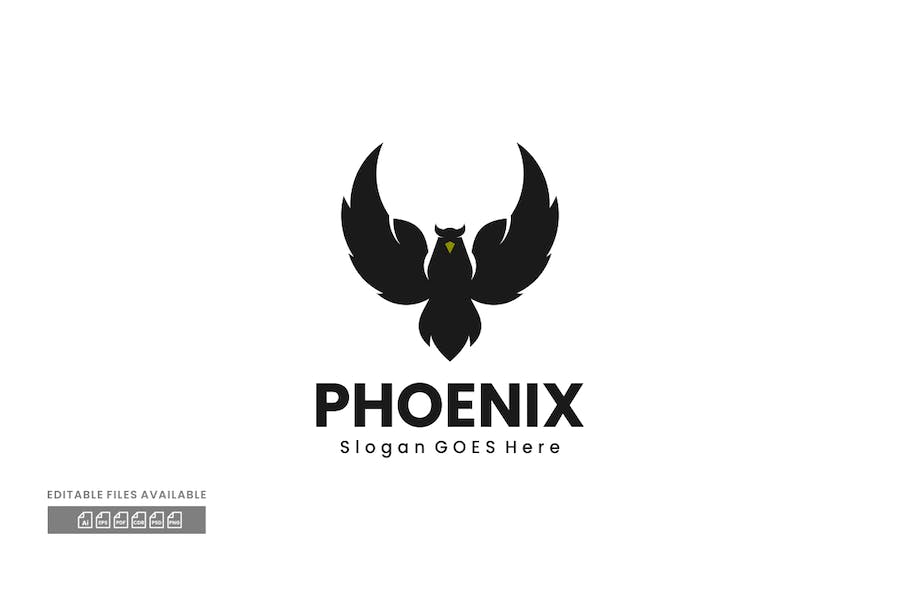 Banner image of Premium Phoenix Silhouette Logo  Free Download