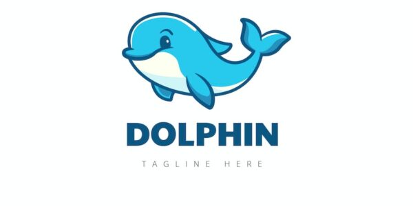Banner image of Premium Dolphin Logo Mascot  Free Download