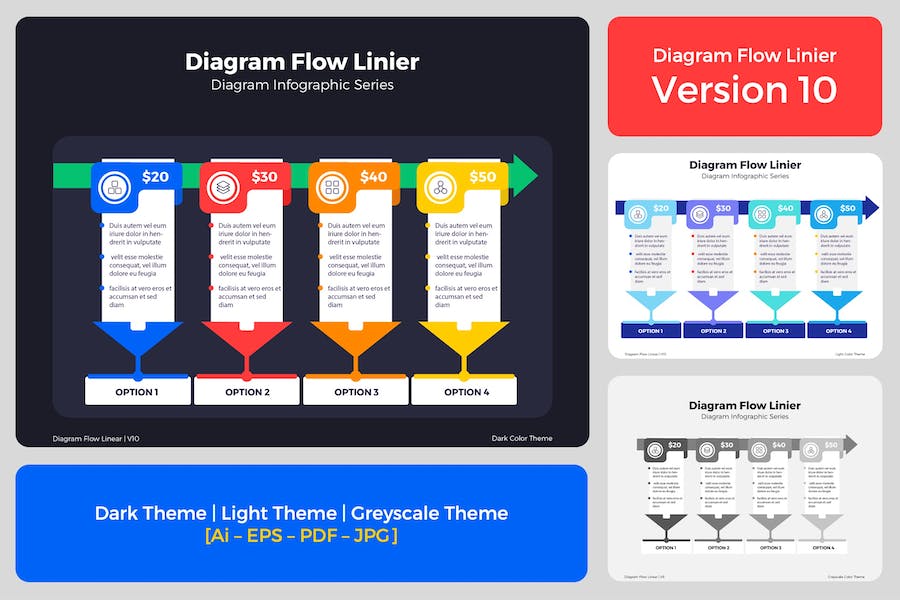 Banner image of Premium Diagram Flow Linear V10  Free Download