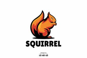 Banner image of Premium Squirrel Mascot Illustration Design Logo  Free Download