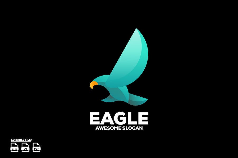 Banner image of Premium Eagle Gradient Logo Design  Free Download