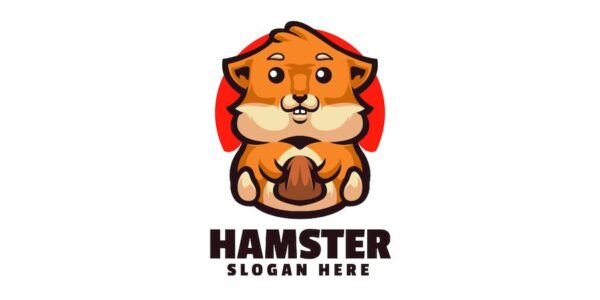 Banner image of Premium Cute Hamster Logo  Free Download