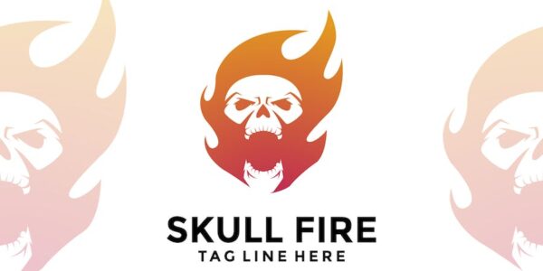 Banner image of Premium Skull on Fire  Free Download