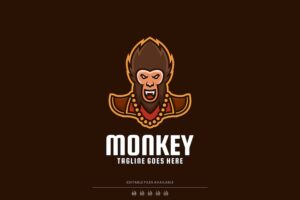 Banner image of Premium Monkey E-Sport and Sport Logo  Free Download