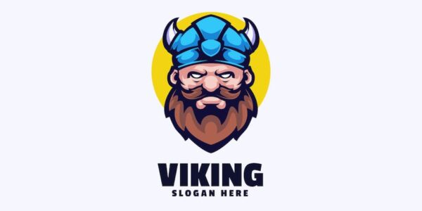 Banner image of Premium Viking Mascot Logo  Free Download