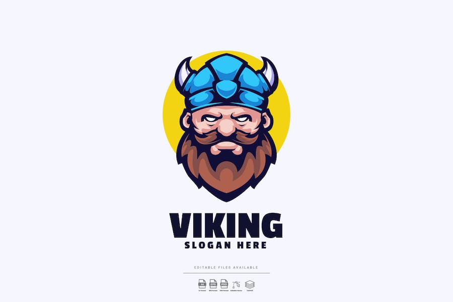 Banner image of Premium Viking Mascot Logo  Free Download