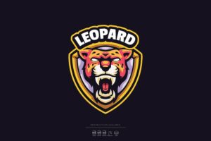 Banner image of Premium Leopard Mascot Logo  Free Download