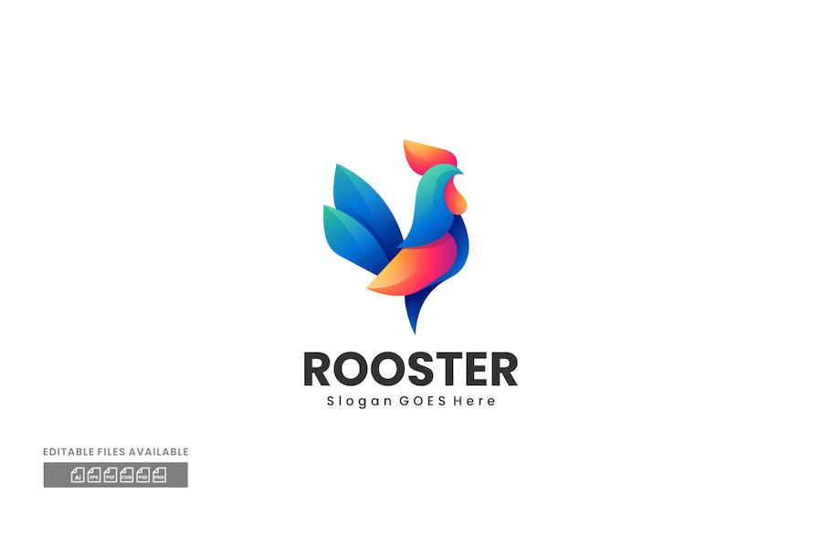 Banner image of Premium Rooster Gradient Colorful Logo  Free Download