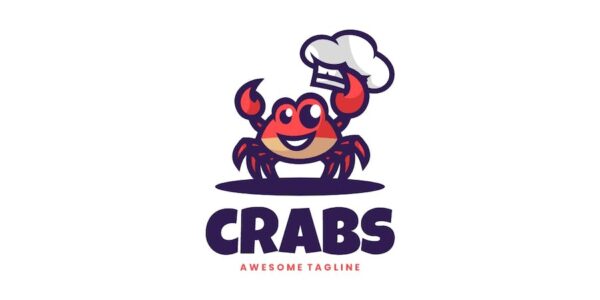 Banner image of Premium Crabs Mascot Carton Logo  Free Download