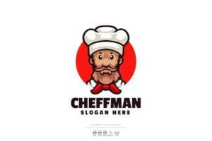 Banner image of Premium Cheff Mascot Logo  Free Download