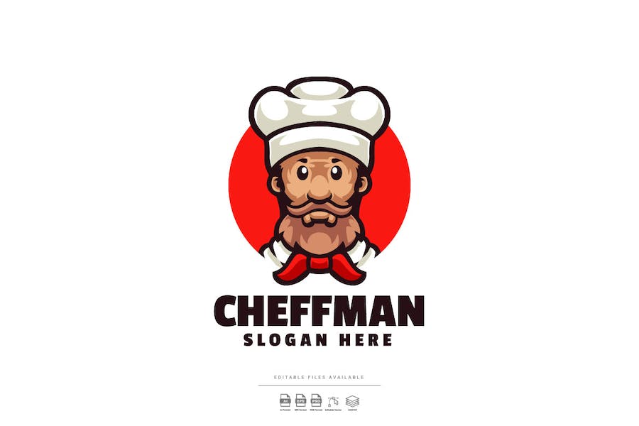 Banner image of Premium Cheff Mascot Logo  Free Download