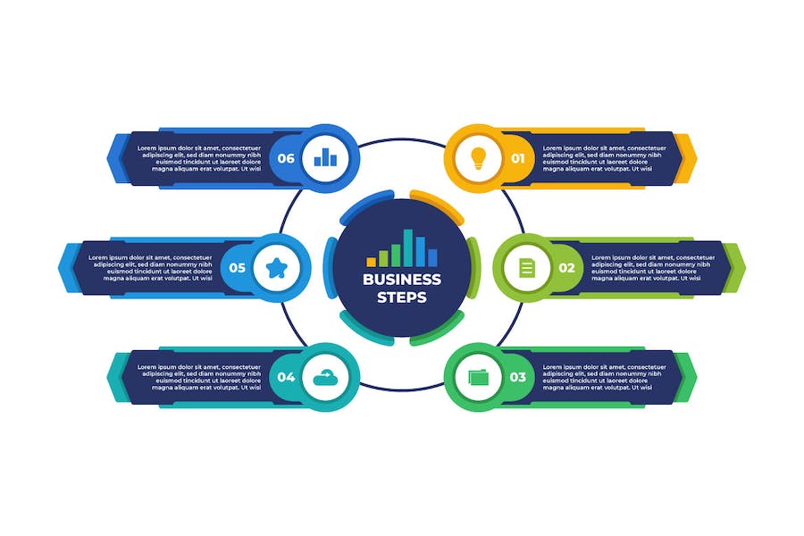 Banner image of Premium Modern Diagram Business Infographic Template  Free Download