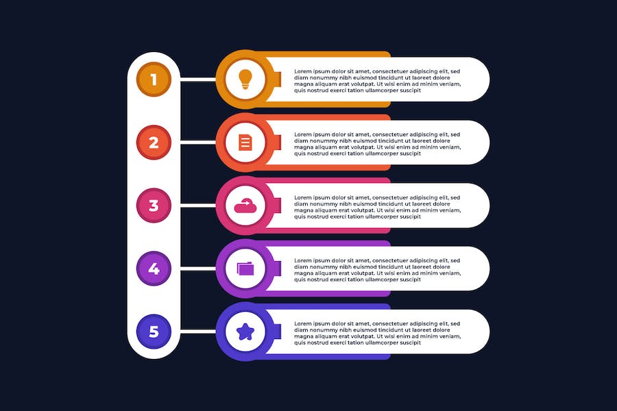 Banner image of Premium Numerical List Business Infographic Design  Free Download