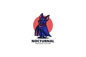 Banner image of Premium Nocturnal Mascot Cartoon Logo  Free Download