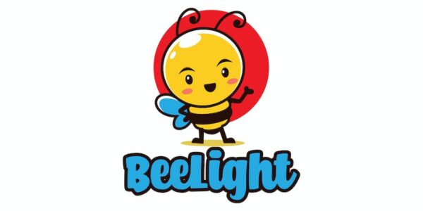 Banner image of Premium Bee Light Bulb Logo  Free Download