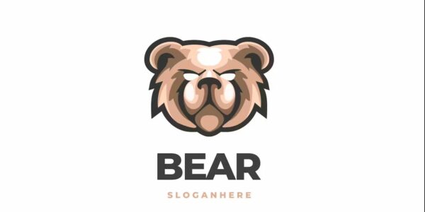 Premium Bear Mascot Logo Free Download