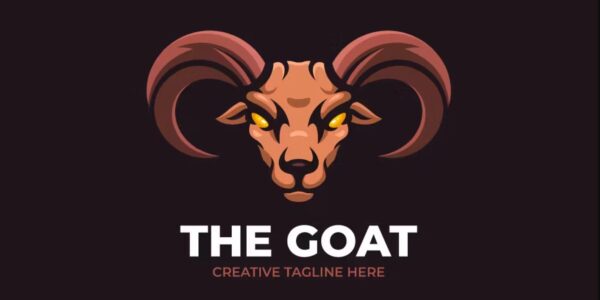 Premium Goat Head Mascot Animal Logo Free Download