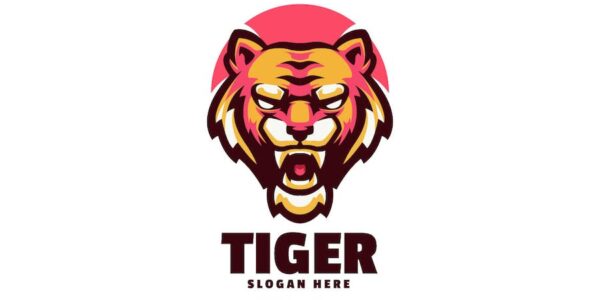 Banner image of Premium Tiger Head Mascot Logo  Free Download