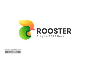 Banner image of Premium Rooster Gradient Colorful Logo  Free Download